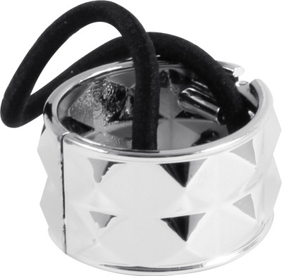 

Style Tweak Silver Hair Cuff Ponytail Holder Rubber Band(Silver)