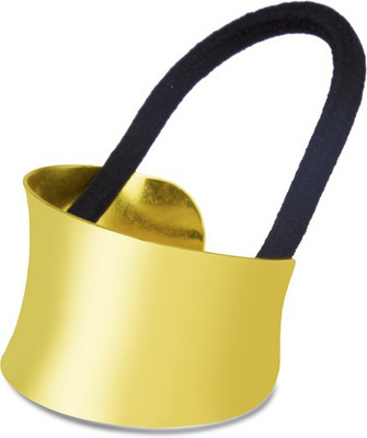 

The Bling Stores TRENDY GOLDEN METAL HAIR BAND Rubber Band(Gold)