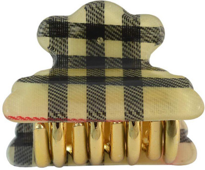 

Sarah Checks Print Hair Claw(Beige)
