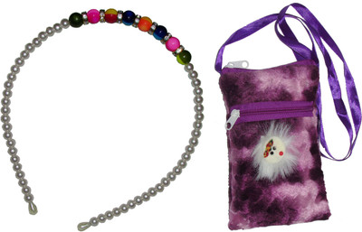 

Juhi Pearl Hairband with Bag Hair Accessory Set(Multicolor)