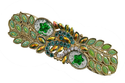 

Taj Pearl Designer Hair Clip(Gold)