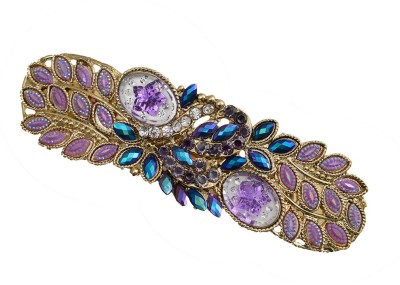 

Taj Pearl Designer Hair Clip(Gold)