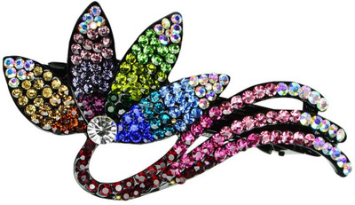 

Glitters Online Multi Colour American Diamond Hair Clip(White)