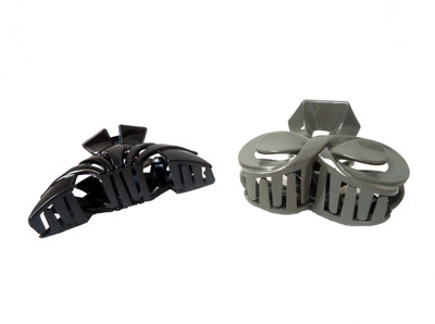 

Modish Look Combo Of Two Clutcher For Women Hair Claw(Black, Grey)