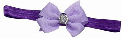 

Pinkblueindia Diamond Embellished Bow for Infant Girls Head Band(Purple)