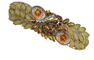 

Taj Pearl Designer Hair Clip(Gold)