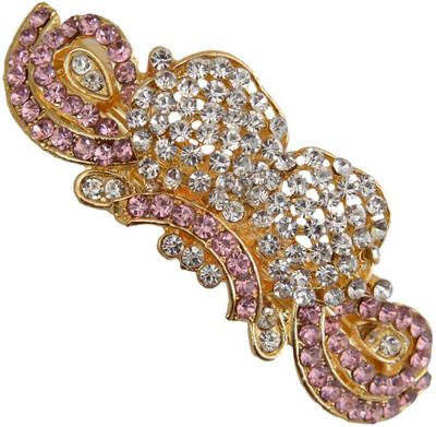 

Taj Pearl Designer Hair Clip(Gold)