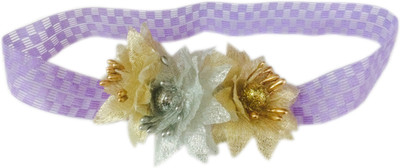 

Loops n knots Purple Strect Band For Kids Hair Band(Multicolor)