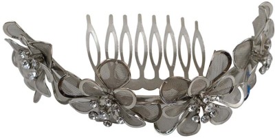 Flipkart - Taj Pearl Designer Hair Claw(Silver)