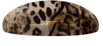 

Shreya Collection Black & Beige Colour Shiny Hair Ponytail Barrette Clutcher Clip Alligator Buckle - 10046.8 Back Pin(Multicolor)