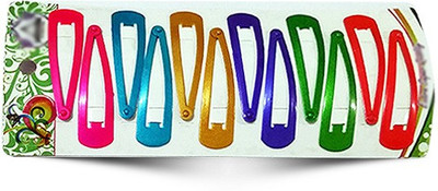 

Best & Lowest Stylish Tik Tak Hair Pins - Set Of 6 Multicolor Peers Tic Tac Clip(Multicolor)
