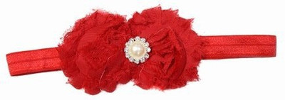 

Pinkblueindia Toddler Girl Flower on Top Diamond Head Band(Red)