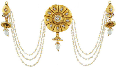 

Anuradha Art Unique in Designer Hair Chain(White)
