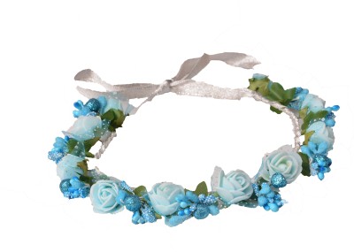 Loops n knots tiara Head Band(Blue)