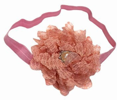 

Pinkblueindia Soft Net Flower with Pearl Embellishment Head Band(Pink)