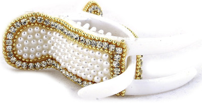 Vama Fashions Pearl look a like beads Hair Clip(White)