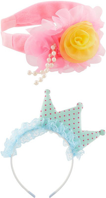 

My DT Lifestyle FLOWER & CROWN STYLE CLOTH & VALVET COMBO Hair Band(Multicolor)