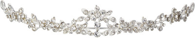 

Aaishwarya Pageant/Prom Night Crystals Tiara Head Band(Silver)