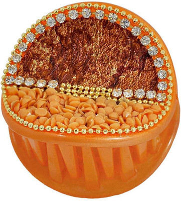 

Maayra Fantastic Designer Hair Claw(Orange, Gold)