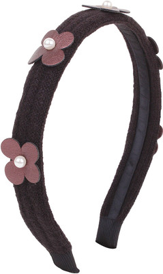 

Fayon Contemporary Statement Brown Felt Flower Hair Band(Brown)