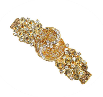 

Taj Pearl Designer Hair Clip(Gold)