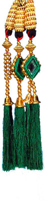 

Anahi Punjabi Praandi Braid Extension(Black, Green)