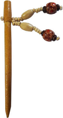 

CraftEra Wooden Stick Bun Stick(Brown)