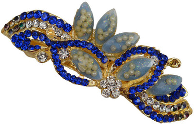 Taj Pearl Designer Hair Clip(Gold)