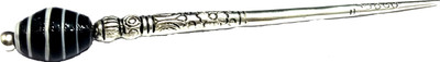 

Gurjari Black strap Beads Bun Stick(Black)