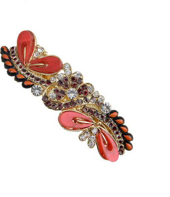 

Taj Pearl Designer Hair Clip(Gold)