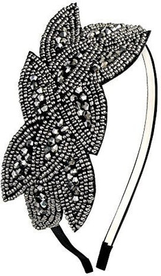 

Cougar's Choice Cougar's Choice� Art Deco Headpiece Flapper Headband 1920s Headpiece Black Rhinestone Headband for Women Head Band(Black)