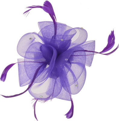

Angel Closet Feather Fascinator Hair Clip(Purple)