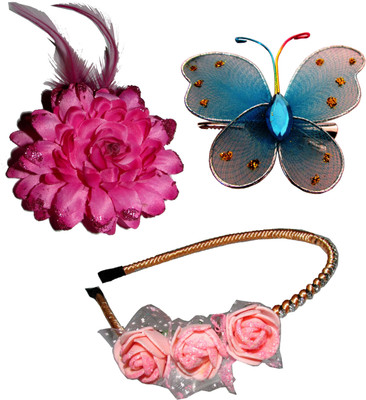 

Anokhi Ada Floral Style Hair band Hair Accessory Set(Multicolor)
