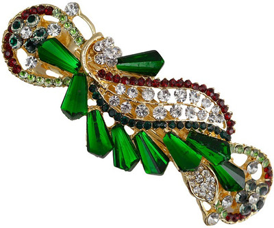 

Taj Pearl Designer Hair Clip(Gold)