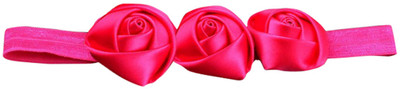 

AkinosKIDS Three Rose Flower Newborn Soft Head Band(Pink)