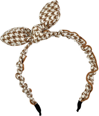 

Sarah Checks Rabit Ears Hair Band(Brown)