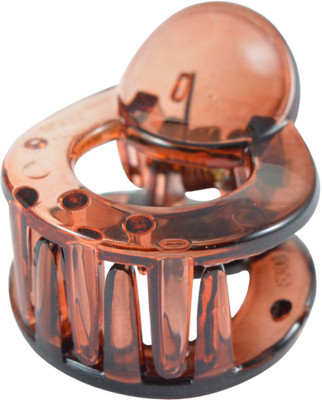 

Sarah Round Small Hair Claw(Brown)
