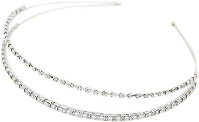 

Young & Forever Diamante Headband Hair Band(Silver)
