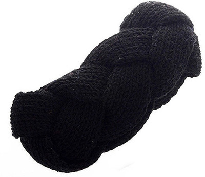 

Vogue Hair Accessories Woollen Knitted Headband Ear Warmer Hair Band(Black)
