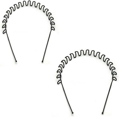 

Vogue Metal Zig Zag Casual Unisex Hair Band(Black)