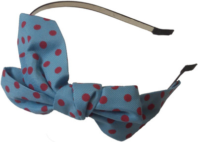 Viva Fashions Grosgrain Bow Hair Band(Blue)