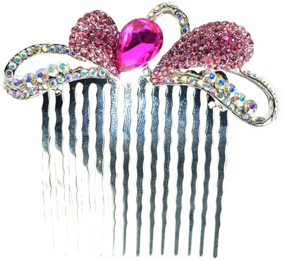 

Glitters Online Pink Colour American Diamond Hair Pin(Pink)