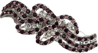 

Taj Pearl Designer Hair Clip(Silver)