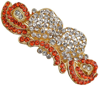 

Taj Pearl Designer Hair Clip(Gold)
