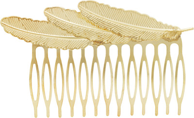 

Pink Rose Princess Charm Hair Claw(Gold)