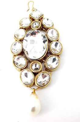 

9blings Bollywood Style Kundan Pearl Hair Accessory Set(Multicolor)