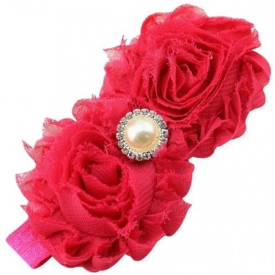

NeedyBee Newborn Soft Lace Head Band(Dark Pink)