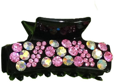 

GRACE FASHION VILLA American Diamind Hair Clip(Pink)