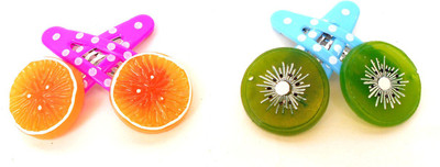 

Achal hair clip set Tic Tac Clip(Orange, Green)