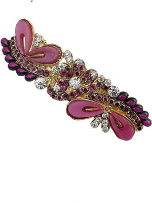 

Taj Pearl Designer Hair Clip(Gold)